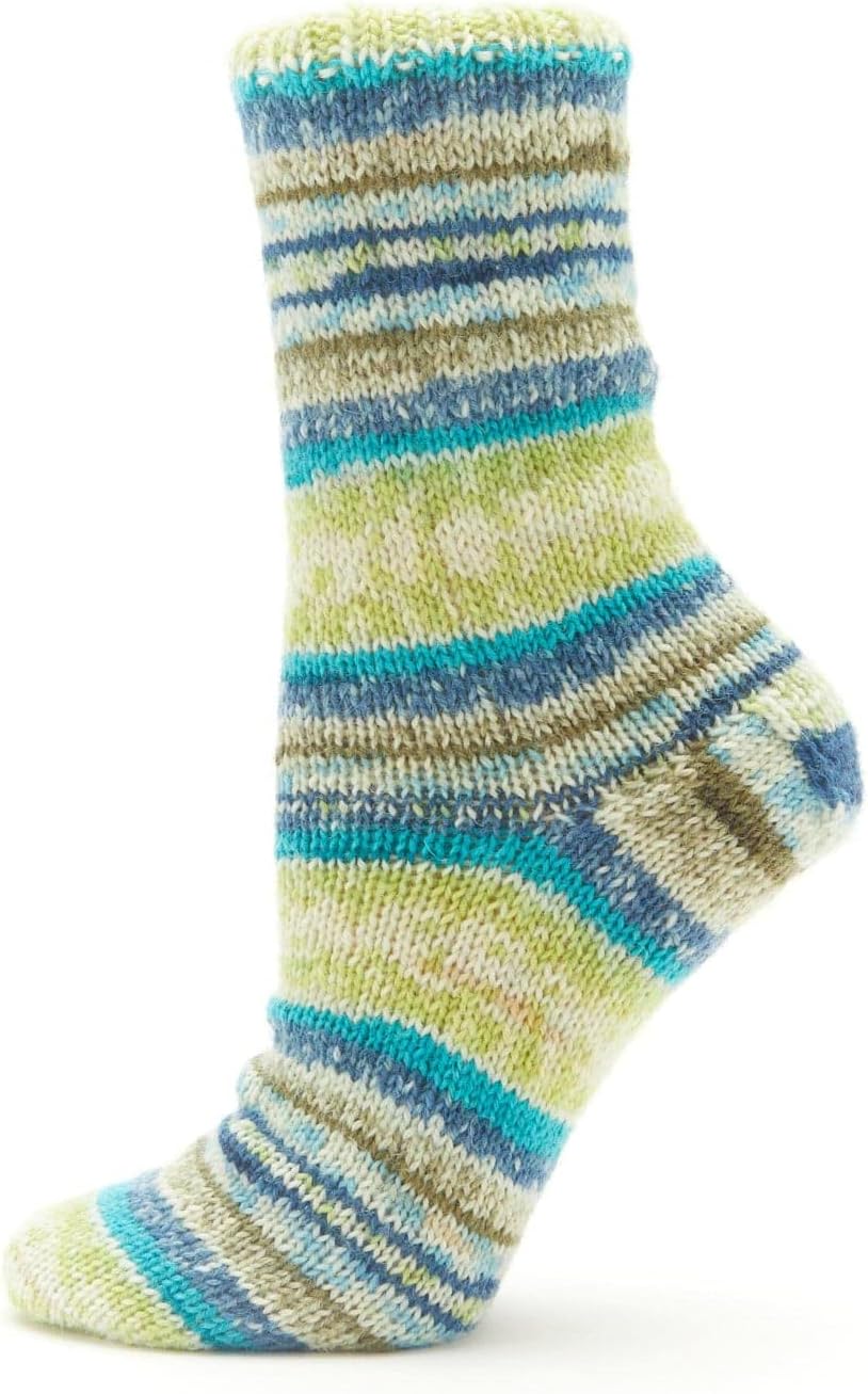Premier Yarns Lana Select – Hilo Jacquard Socks de peso superfino, lavable a máquina, hecho de lana y poliamida, Trailblazer, 1.75 onzas, 218 yardas