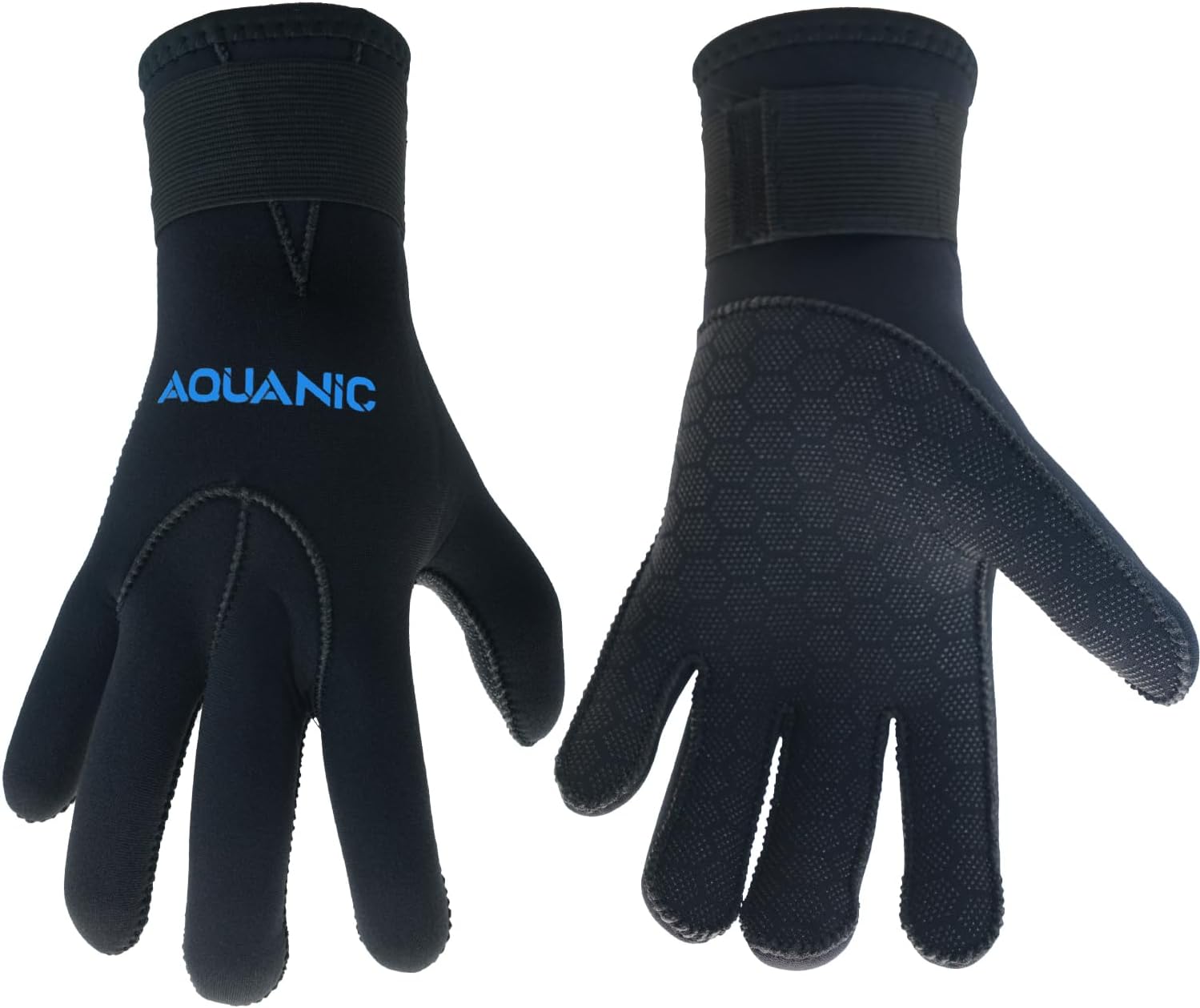 nitescuba Guantes de buceo para hombre, guantes de neopreno para agua, 0.118 in, con correa ajustable para la cintura, para esnórquel, kayak, remo