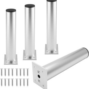 Juego de 4 patas para muebles de 7.87 pulgadas, patas ajustables de aleación de aluminio, pies de soporte de sofá redondos de metal, pies ajustables Juego de 4 patas para muebles de 7.87 pulgadas, patas ajustables de aleación de aluminio, pies de soporte de sofá redondos de metal, pies ajustables