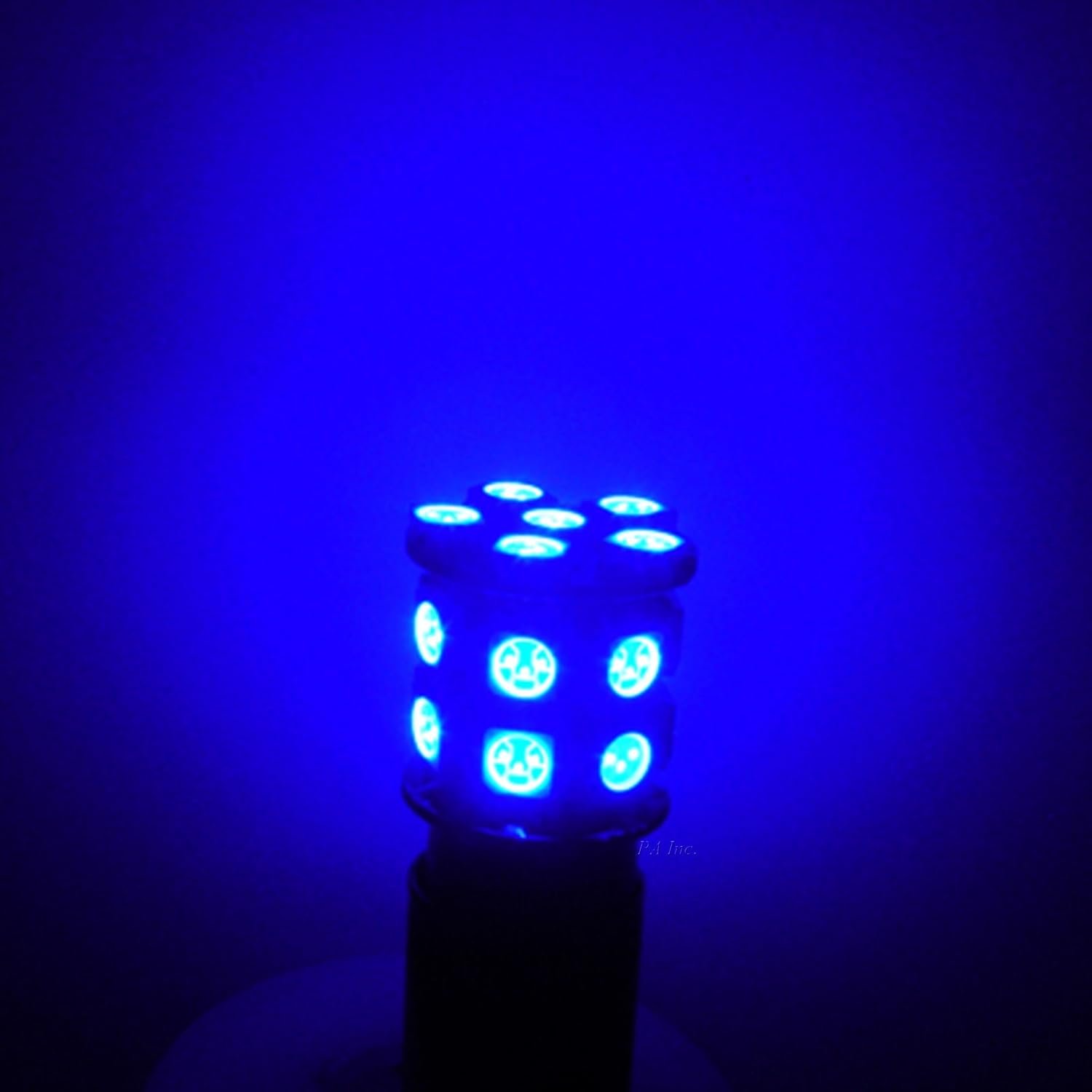 PA 2 bombillas LED 20SMD T20 7443 azul auto LED de 12 V para señal de giro lateral marcador de parada luz trasera (7440 7440A 7440NA 7440 7440