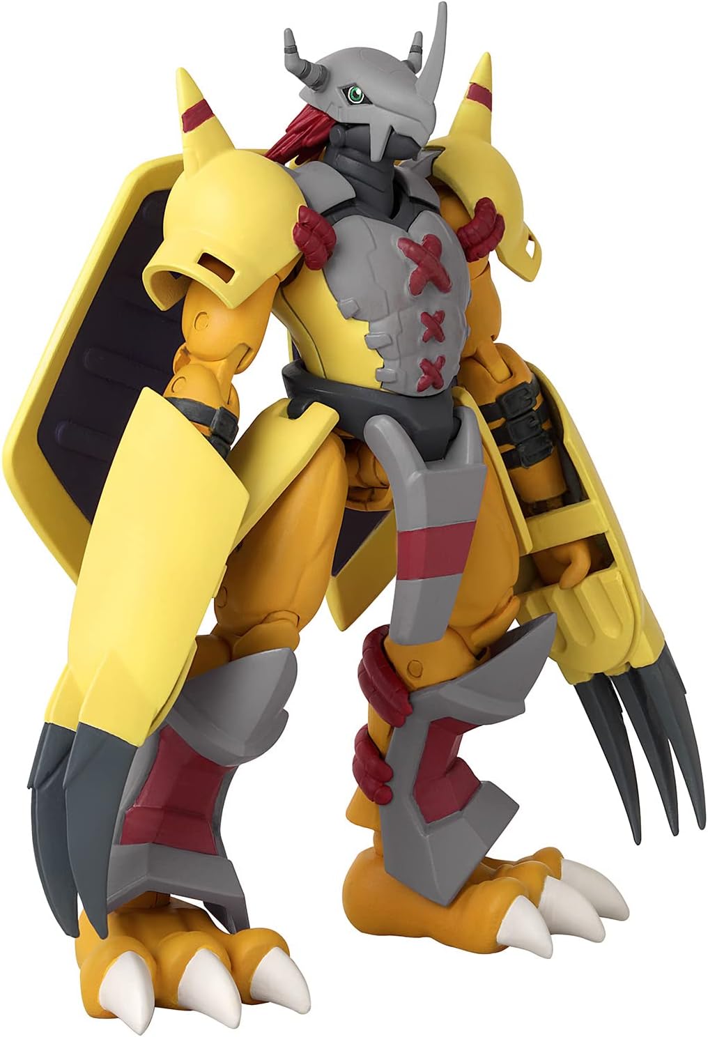 BANDAI Anime Heroes Digimon WarGreymon Figura de acción  Figura de anime articulada WarGreymon de 6.5 pulgadas de alto con juego adicional de manos