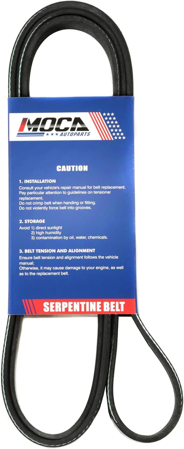 6PK1880 Serpentine Cinturón para 98-05 para Volkswagen Passat, 03-08 para Toyota Corolla, 04-06 para Mitsubishi Lancer, 98-00 para Mercedes-Benz