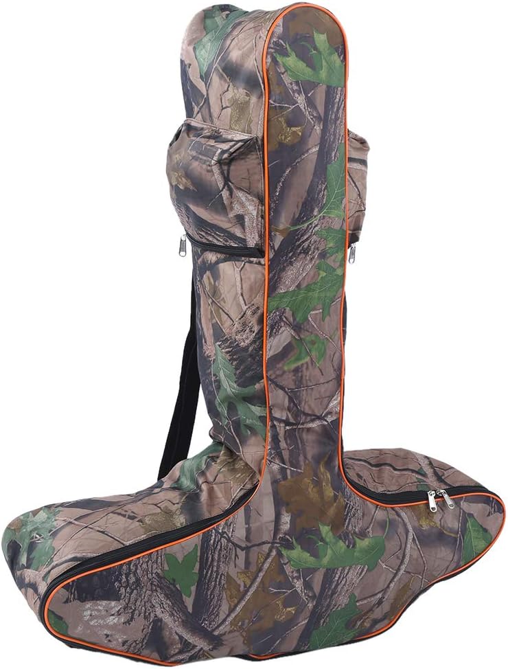 Qiilu Bolsa de ballesta Excalibur Bolsa de ballesta de camuflaje Ballesta Bolsa de almacenamiento de tela de buey en forma de T Bolsa de arco