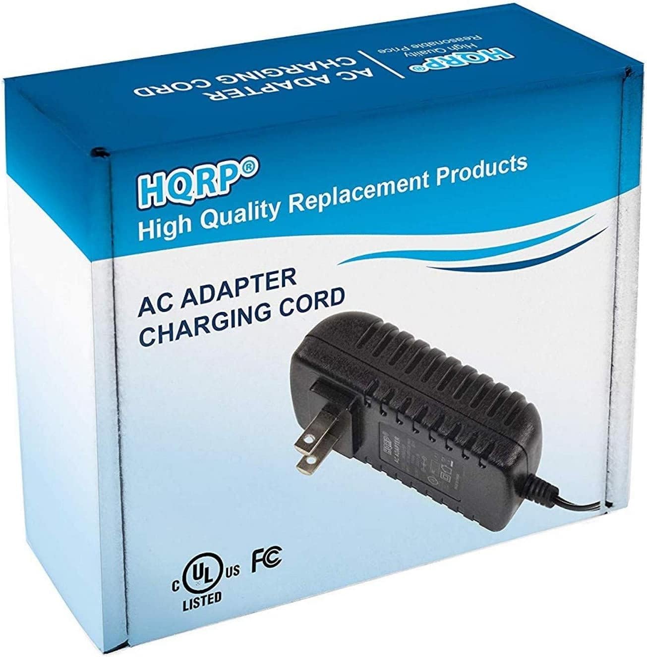 HQRP Adaptador de CA de 12 V compatible con Shure BLX4, BLX88, BLX4R, GLXD6, UABiasT, PG4, PGX4, PGXD4, SLX4, SLX4L, P2T, FP33 Adaptador de
