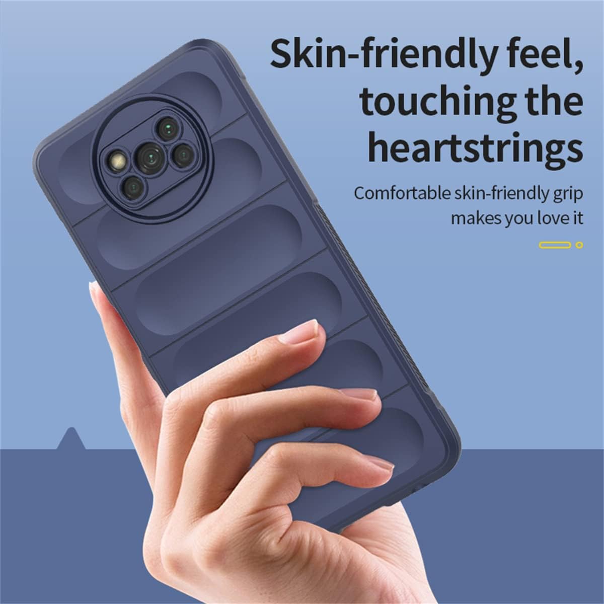 AireWiki Funda compatible con Xiaomi Poco X3 NFC X3 Pro Funda de silicona protectora a prueba de golpes Forro antideslizante externo para Xiaomi