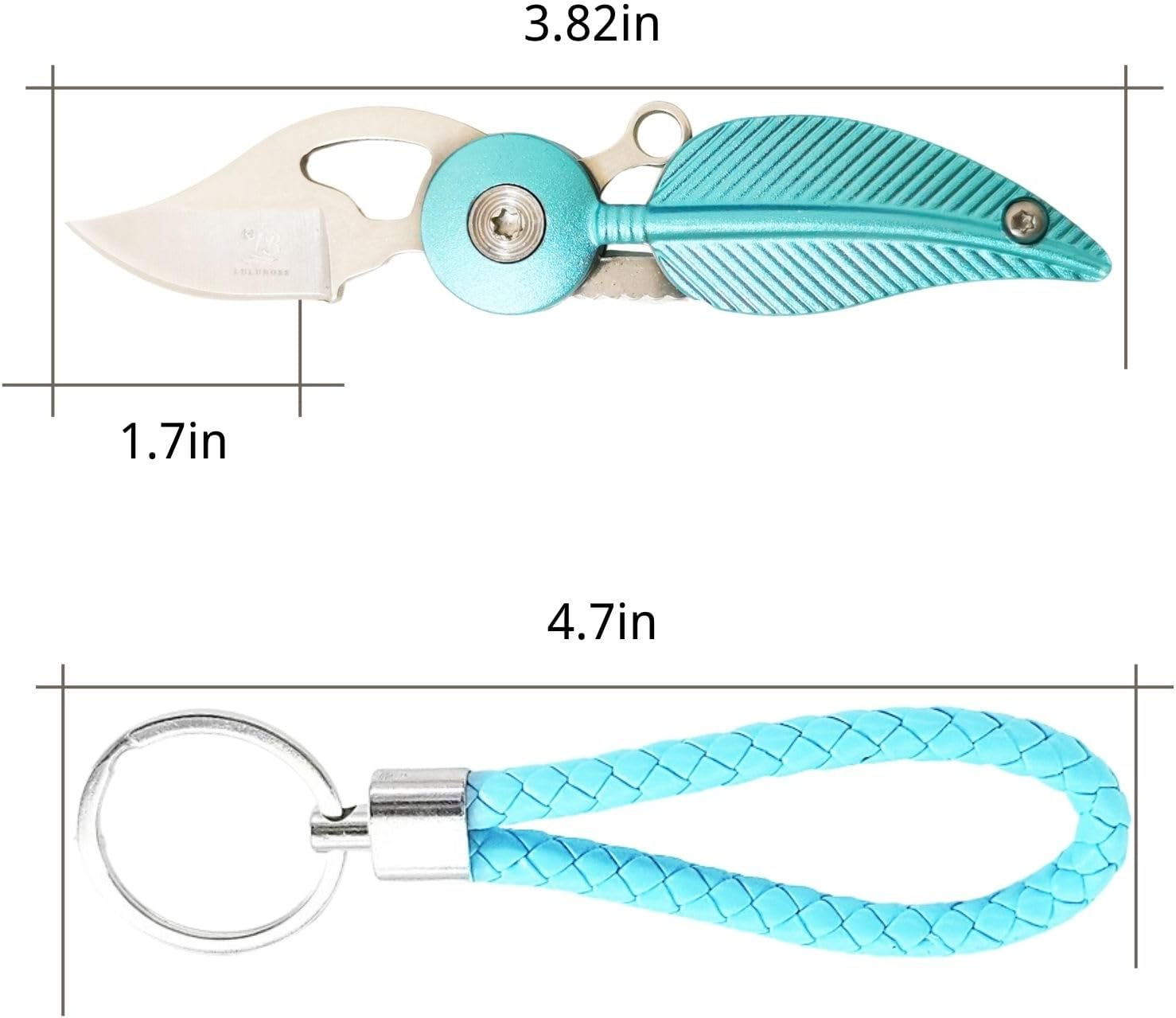 CHJIANAO Navaja de bolsillo para mujer con cadena, cuchillo de bolsillo pequeño, cuchillos geniales, cuchillos geniales, cuchillo Edc, mini cuchillo