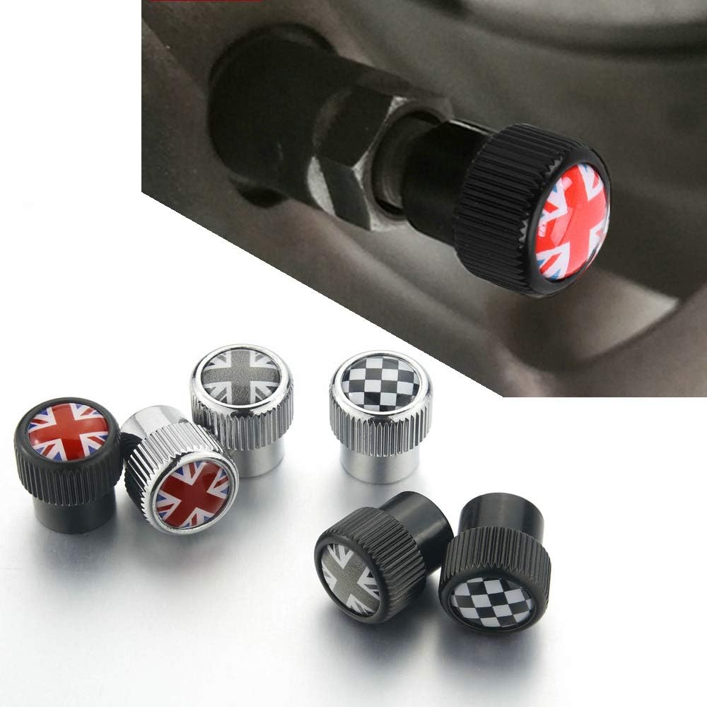Heinmo Tapón de válvula de aire para Cooper Serie FR para neumático de automóvil, tapa antipolvo, tapones de vástago de válvula de neumático, Union