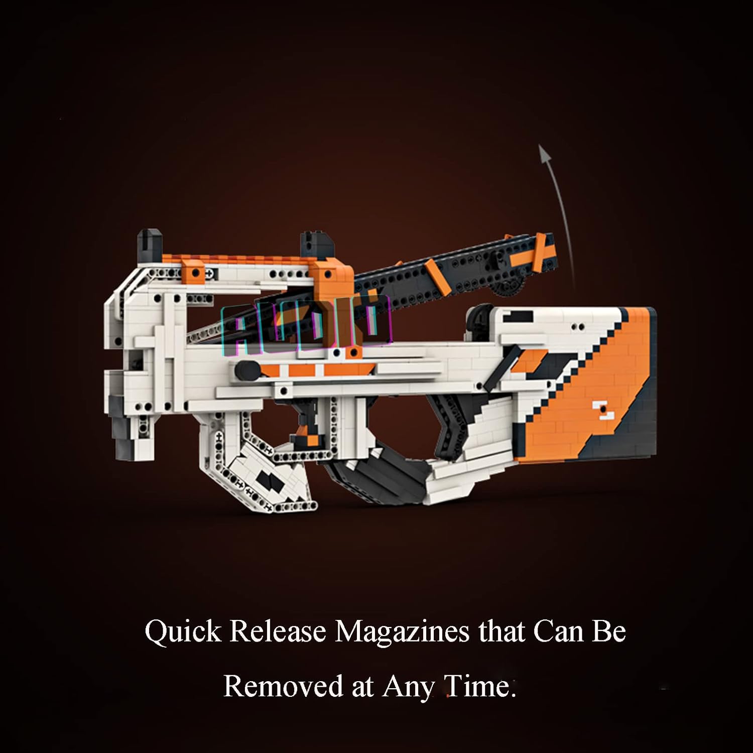 Audio Technics – Bloque de construcción de juguete de disparo simulado, modelo de juguete de disparo Technics P90, compatible con Lego Technic, más