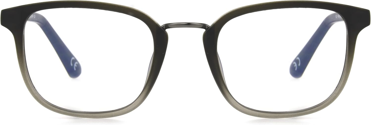 Foster Grant Gafas S Francisco E.readers para hombre con lectura de luz azul, gris, 1.969 in de EE. UU, Gris