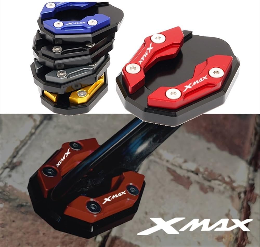 Motorcycle side bracket For Ya&ma&ha XAMX300 XMAX 300 X-MAX 350 2015-2021 2020 2019 Motorcycle Kickstand Side Stand Enlarge Foot Extension Pad