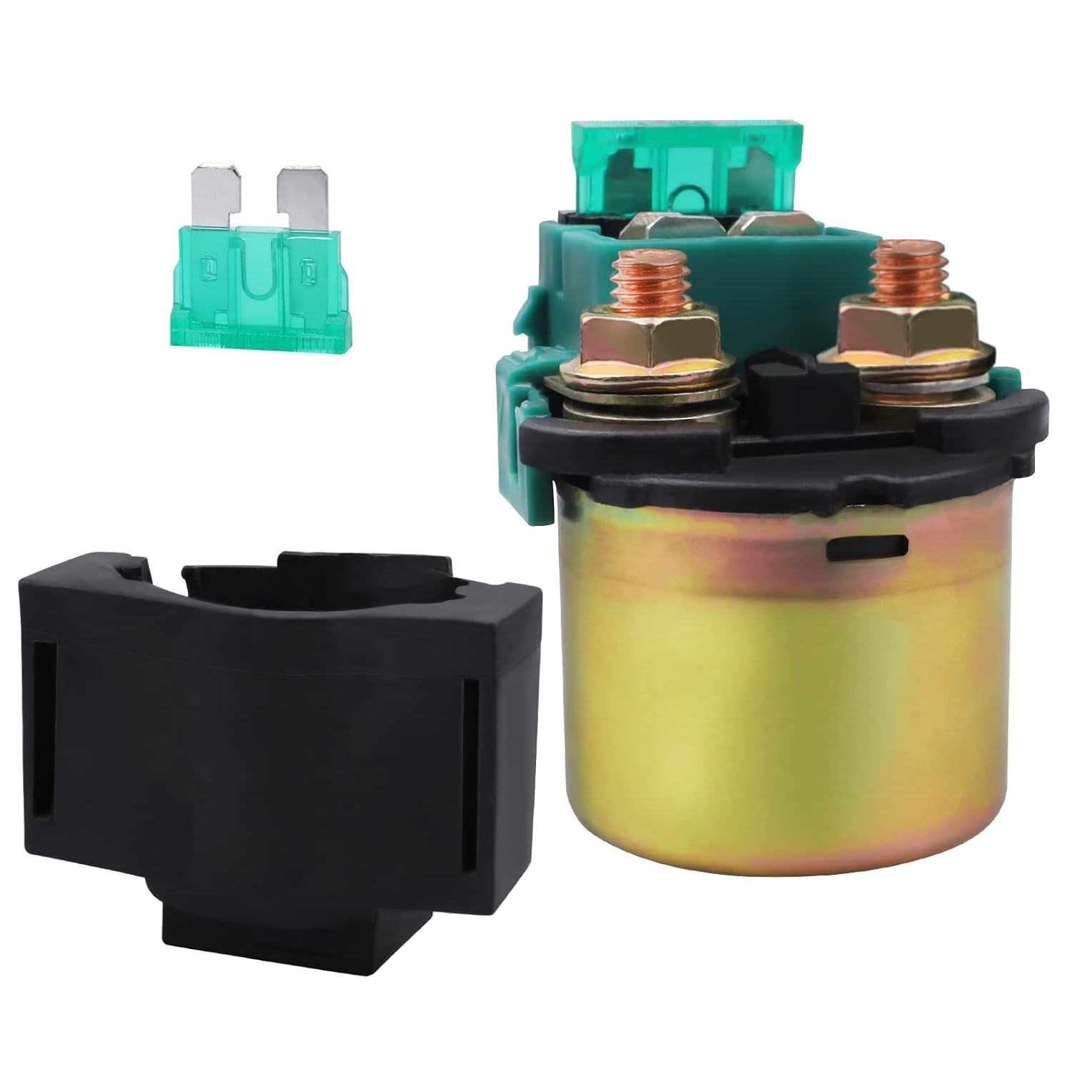 Cyleto Relé solenoide de arranque para Kawasaki BAYOU 220 KLF200 1988-2002ATVBAYOU 250 KLF250 2003-2010 ATVKLX650 KLX 650 1993-1996VN800 VULCAN 800
