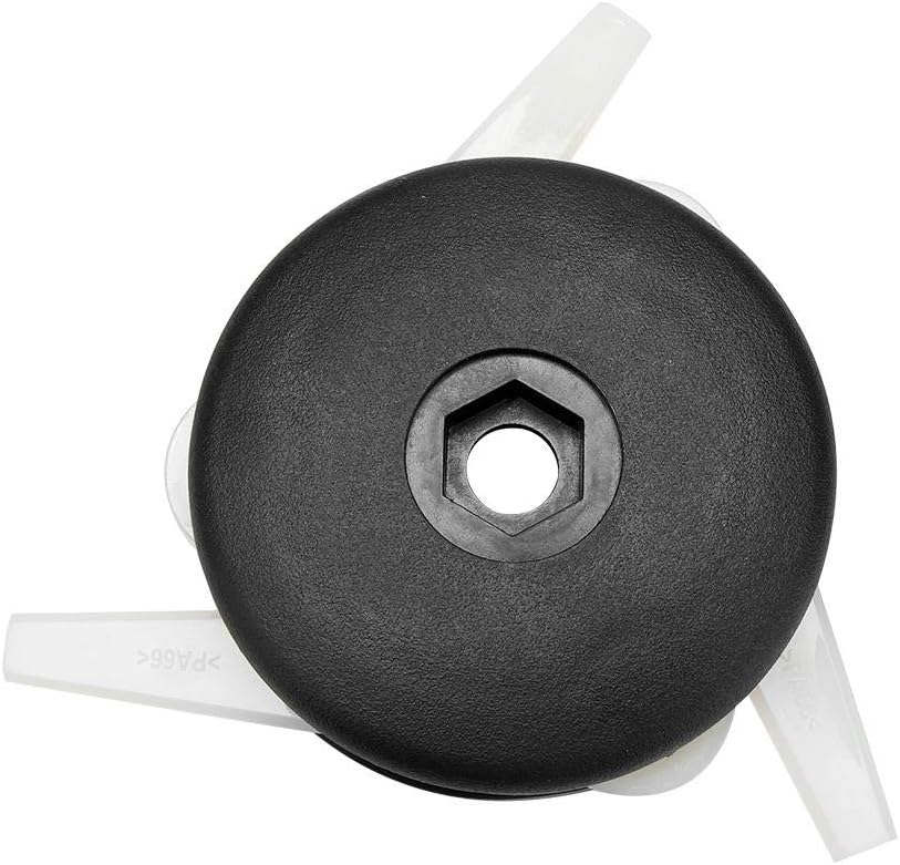 Zopsc Cortador de cepillo, 3.74 x 1.85 pulgadas de plástico 6-3 cabezales de cortadora de cabeza para STIHL para cortadores de cepillo, cortador de