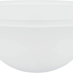 Aspen Creative Frosted 23100-01A Pantalla de vidrio de repuesto estilo transicional estilo antorcha, 5 pulgadas de alto x 12-78 pulgadas de Aspen Creative Frosted 23100-01A Pantalla de vidrio de repuesto estilo transicional estilo antorcha, 5 pulgadas de alto x 12-78 pulgadas de