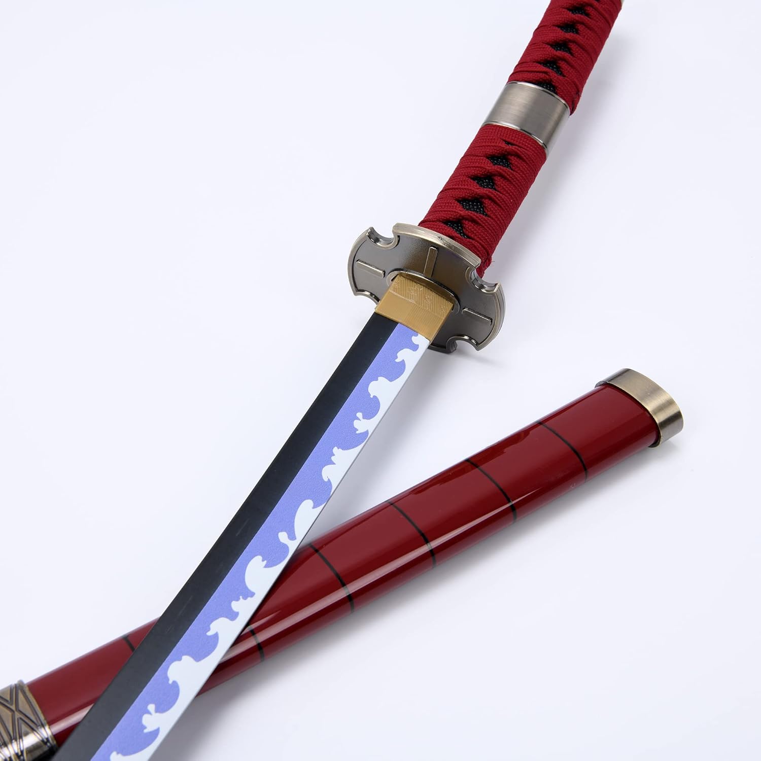 Espadas Roronoa Zoro, Samurai para cosplay, Shusui & Wado Ichimonji y Sandai Kitetsu Yubashiri, aproximadamente 41 pulgadas en general, para juegos