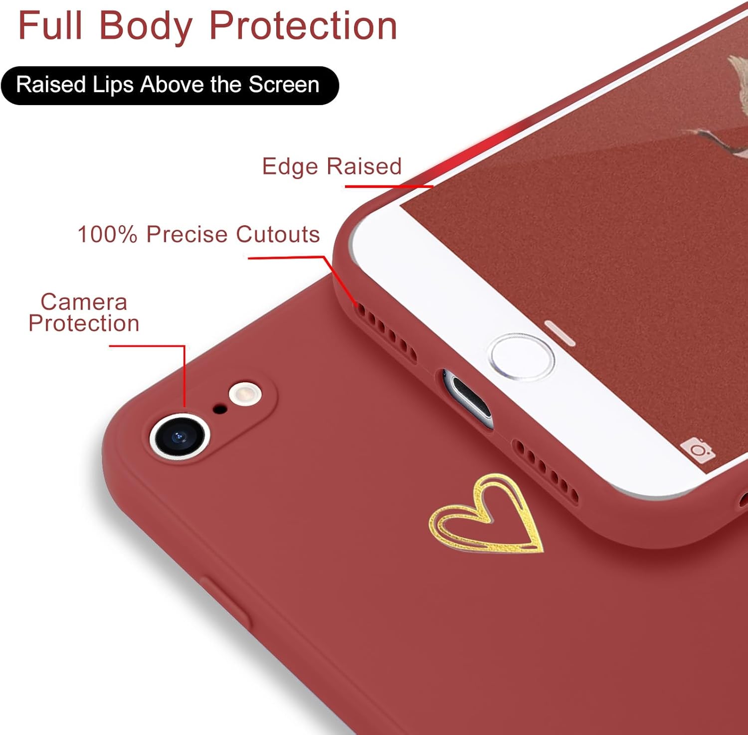 Funda para iPhone SE 20222020, iPhone 8 iPhone 7 para mujeres y niñas, suave y sedosa, funda protectora de silicona a prueba de golpes con bonito