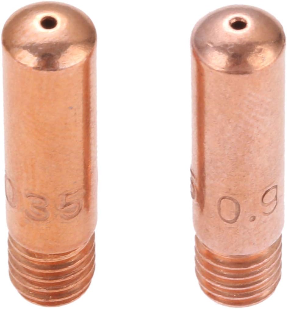 30 puntas de contacto de soldadura Mig 11-35 0.035 “compatibles con Tweco Mini#1, Tweco 180, Lincoln Magnum 100L Amp MIG pistola de soldadura