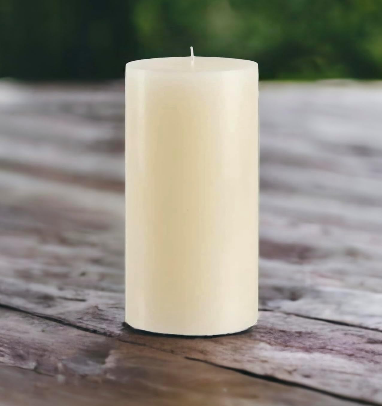 Vela de pilar marfil de lujo de 4 x 8 pulgadas, sin perfume, mechas de algodón, color sólido, hecha a mano, bodas, decoración del hogar,