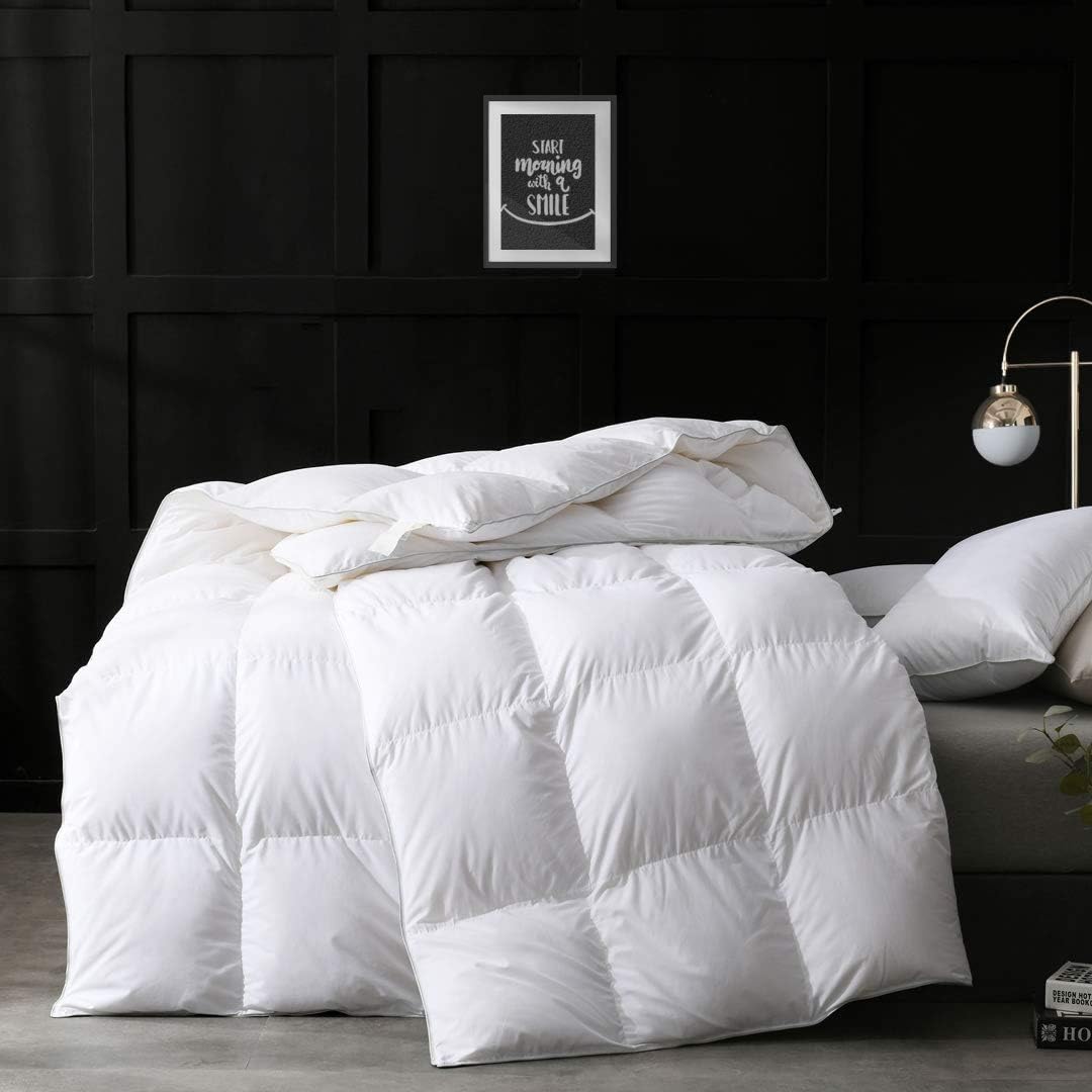 APSMILE Edredón de fibras de plumas de plumón tamaño individual, relleno de edredón de la colección Hotel para todas las estaciones, ultra suave y