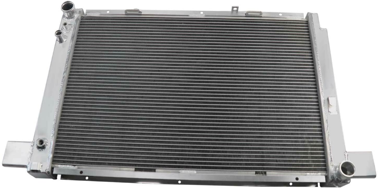 Rubivel Radiador de aluminio de 3 filas compatible con 1889 1990-2002 Mercedes Benz SL SL500 500 SL 600SL R129 55 60 AMG 5.0L V8 Gas AT Radiador de