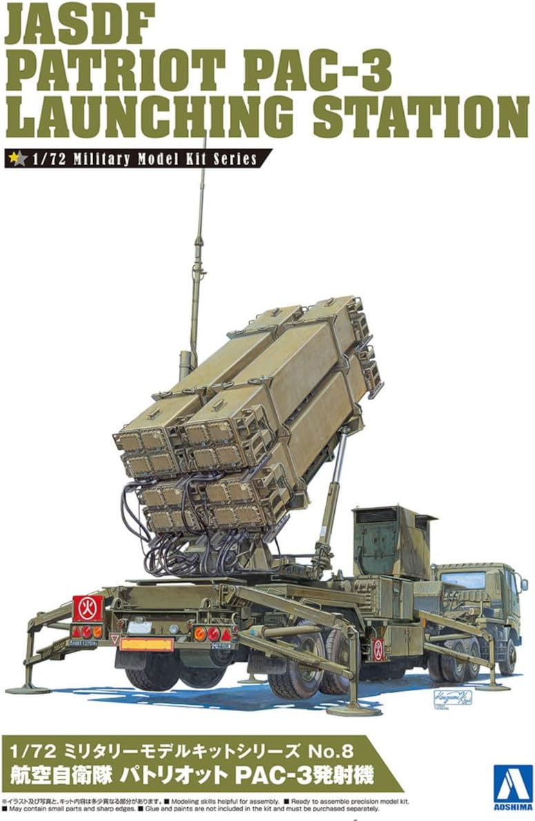 Aoshima JASDF Patriot PAC-3 Estación de lanzamiento – Kit de construcción de modelos de plástico # 9956