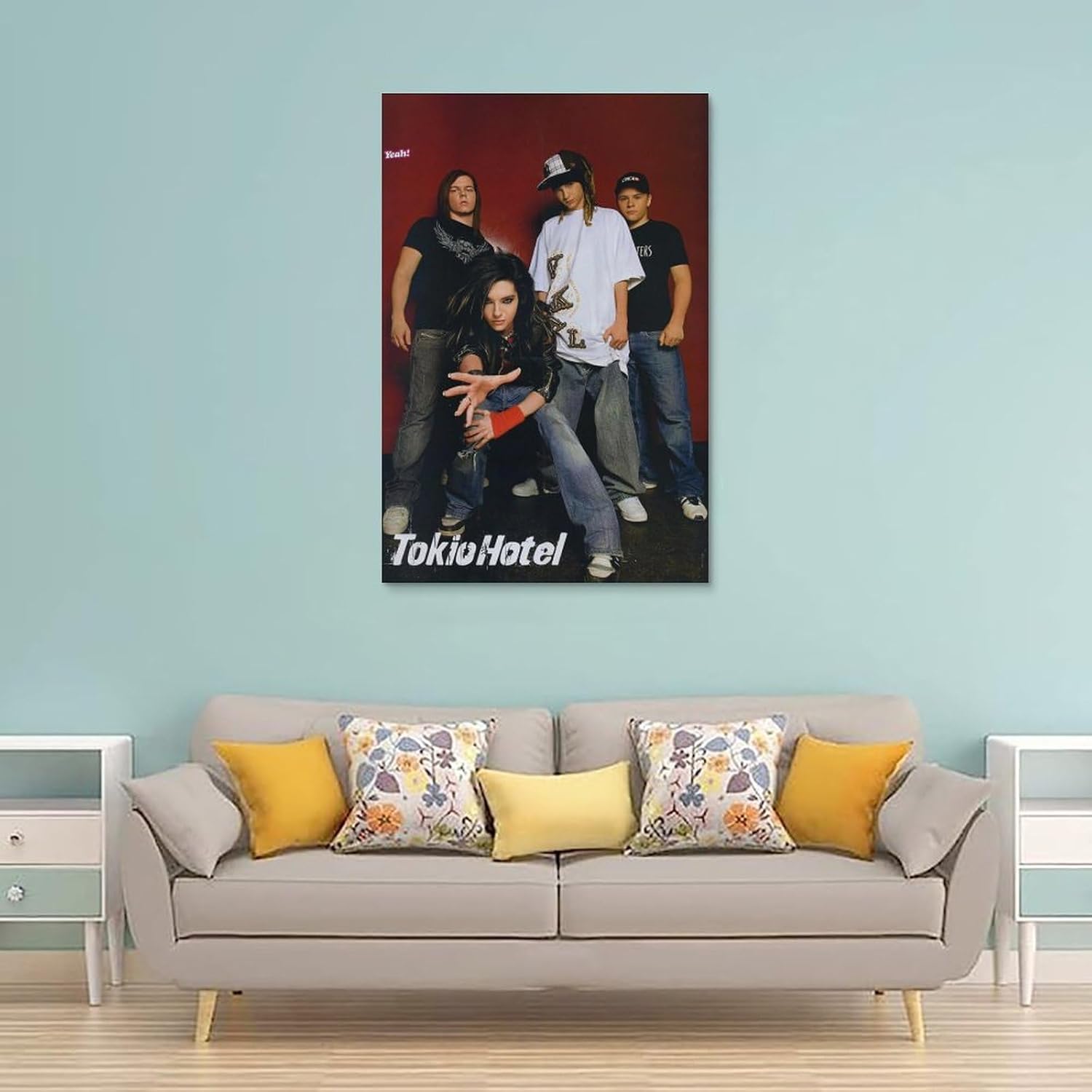 BKDRL Póster de Tokio Hotel Band Cool de los años 90, arte de pared, decoración estética, 12 x 18 pulgadas (11.8 x 17.7 in)