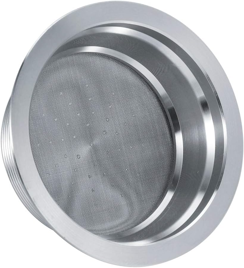 Cápsulas de café recargables de acero inoxidable, juego de filtros reutilizables de cápsula de espresso con tapas, cuchara y cepillo para máquina de