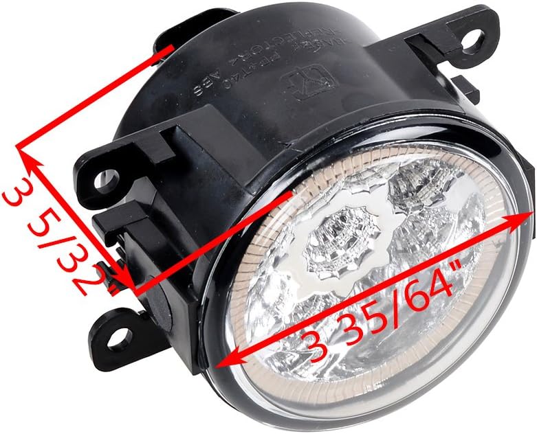 2X 55W LED Lámparas de luz antiniebla para Ford Focus Mustang Ranger Fiesta Fusion Explorer C-Max Transit Connect Estilo libre Taurus X – RE