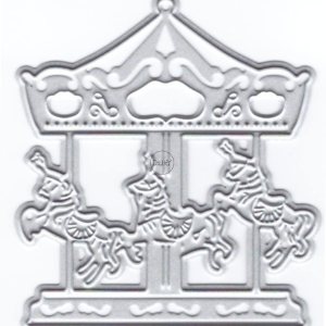 DzIxY Hermoso carrusel de corte de metal troqueles para hacer tarjetas, kit de papel en relieve, troquelados, plantillas de máquina de álbumes de DzIxY Hermoso carrusel de corte de metal troqueles para hacer tarjetas, kit de papel en relieve, troquelados, plantillas de máquina de álbumes de