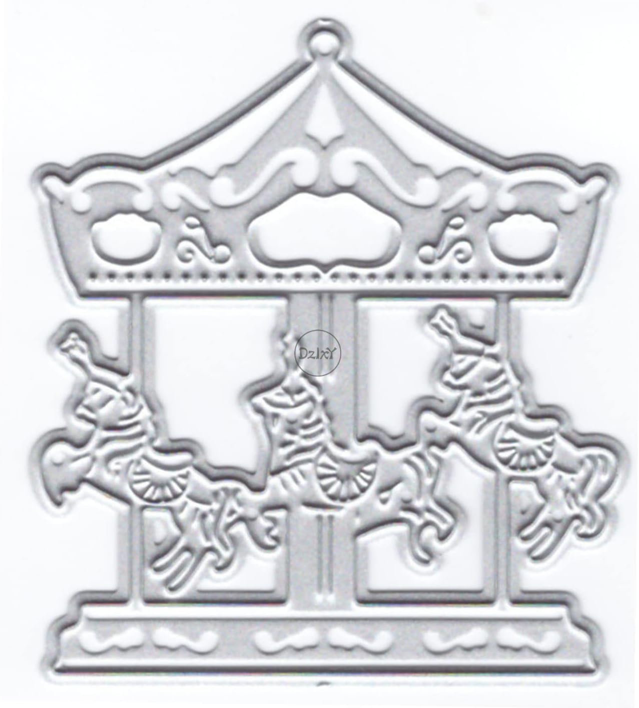 DzIxY Hermoso carrusel de corte de metal troqueles para hacer tarjetas, kit de papel en relieve, troquelados, plantillas de máquina de álbumes de