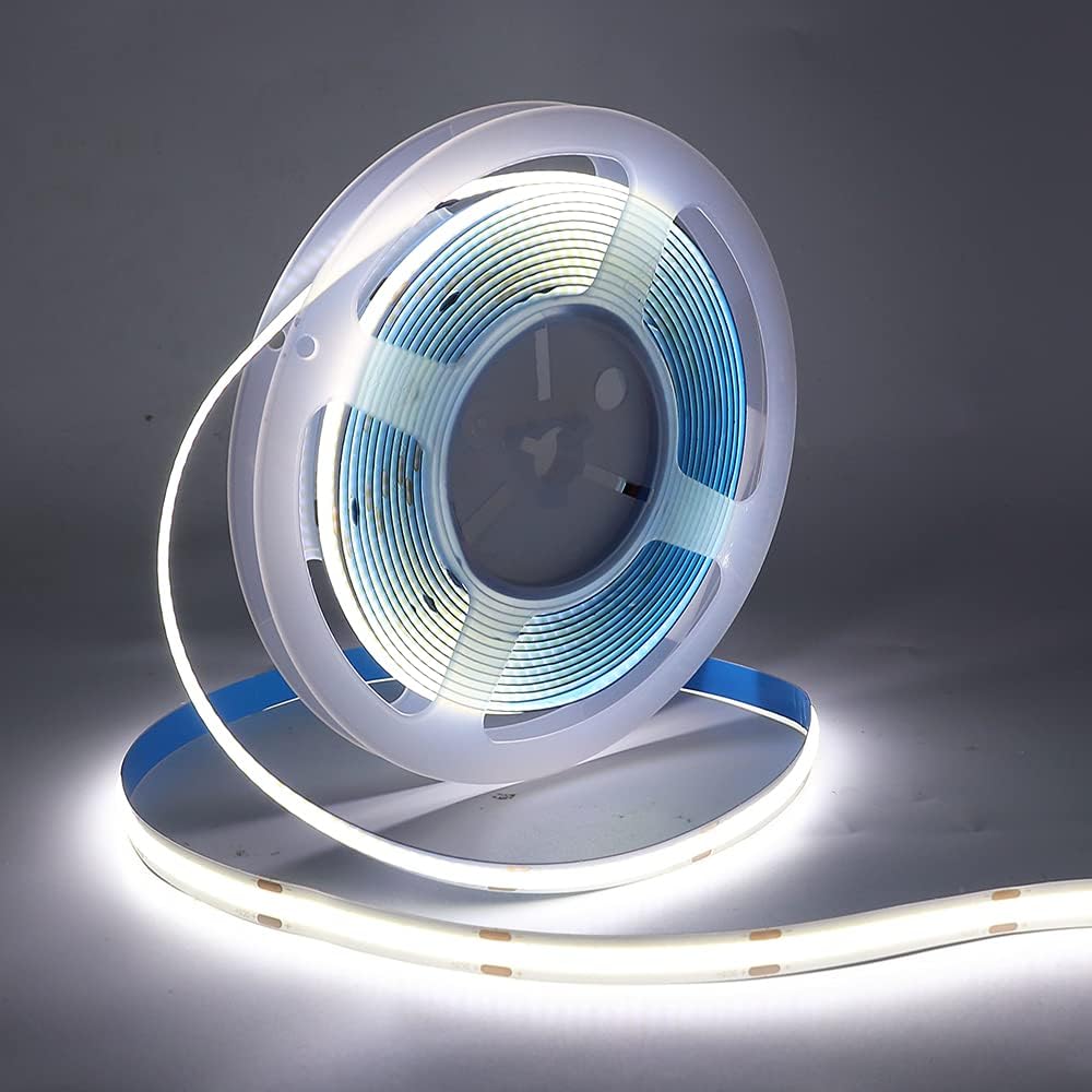 Tira de luces LED de 16.4 ft, tira de mazorca USB de 320 LEDsm, Plug and Play, tira flexible de LED 6500k 5V IP21 CRI85+, parte trasera adhesiva 3M,