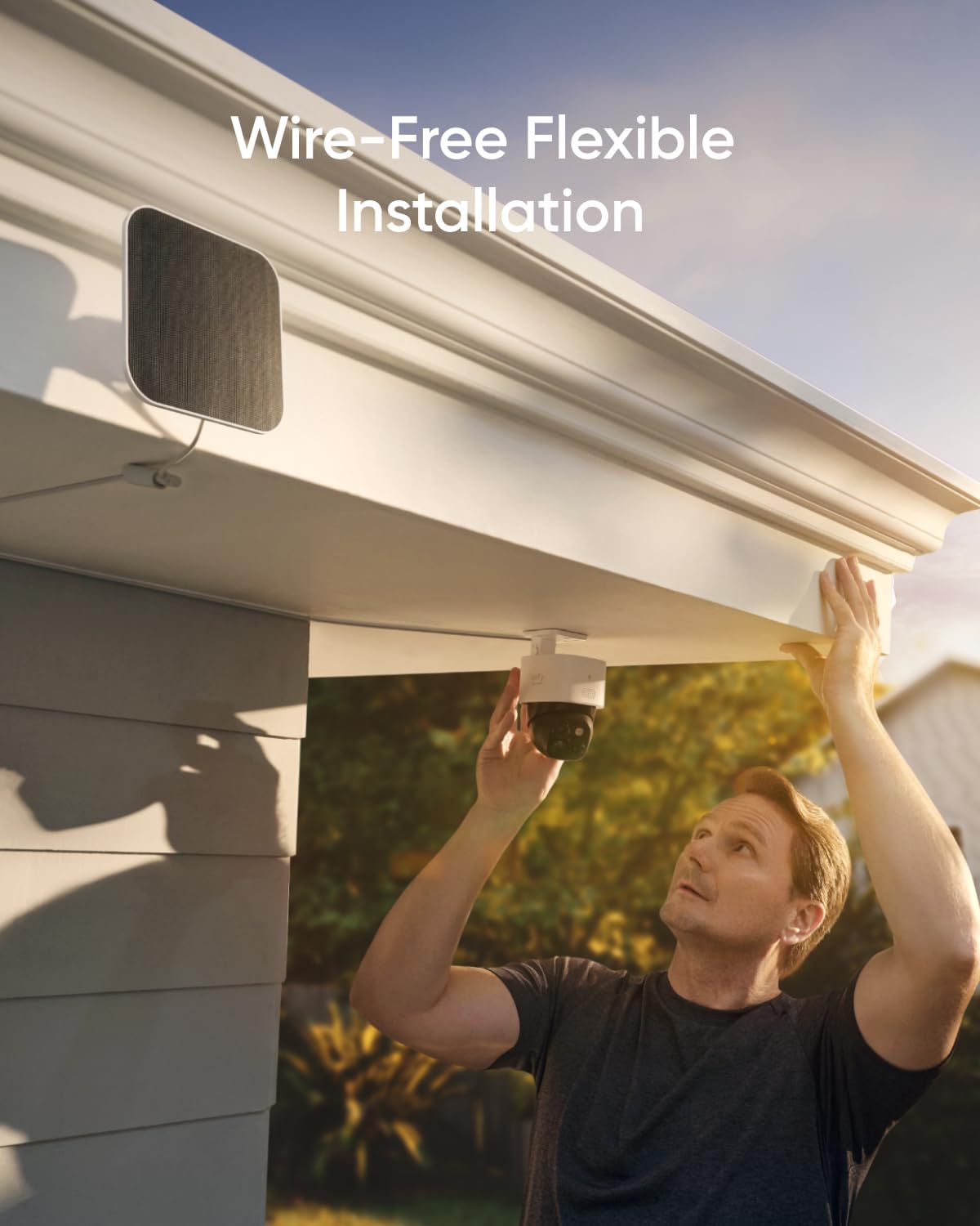eufy Security SoloCam S340 con HomeBase 3, cámara de seguridad solar, cámara inalámbrica para exteriores, vigilancia de 360, sin puntos ciegos,