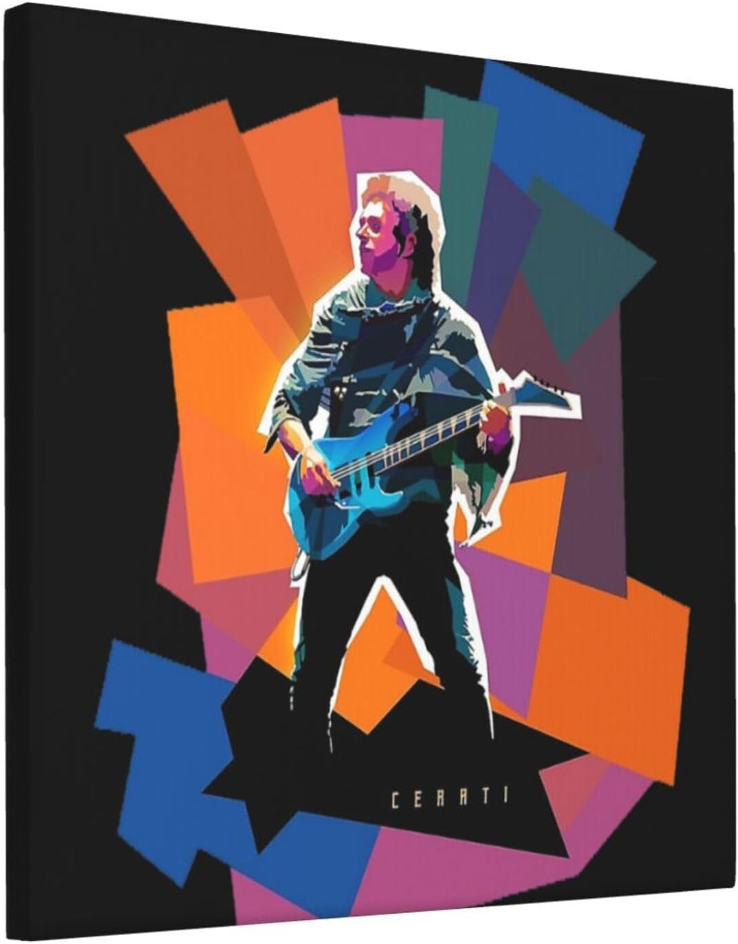 OBLUE Gustavo Singer Cerati – Póster artístico de pintura en lienzo para decoración de pared para baño, dormitorio, hogar, oficina, sin marco, 12 x