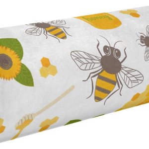 Honeycombs Sweet Round Cervical Roll Bolster Pillow Decorativo Cuello Roll Funda de Almohada Pequeña Almohada Redonda Cojín para Rodilla Honeycombs Sweet Round Cervical Roll Bolster Pillow Decorativo Cuello Roll Funda de Almohada Pequeña Almohada Redonda Cojín para Rodilla