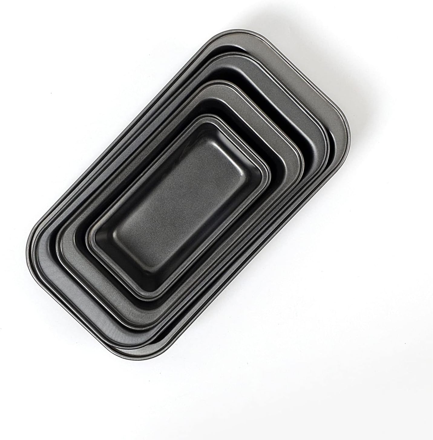 Deosdum 3 moldes de pan de acero al carbono para hornear, antiadherente, de fácil liberación, rectangular, pan para pastel de carne, pan de plátano,