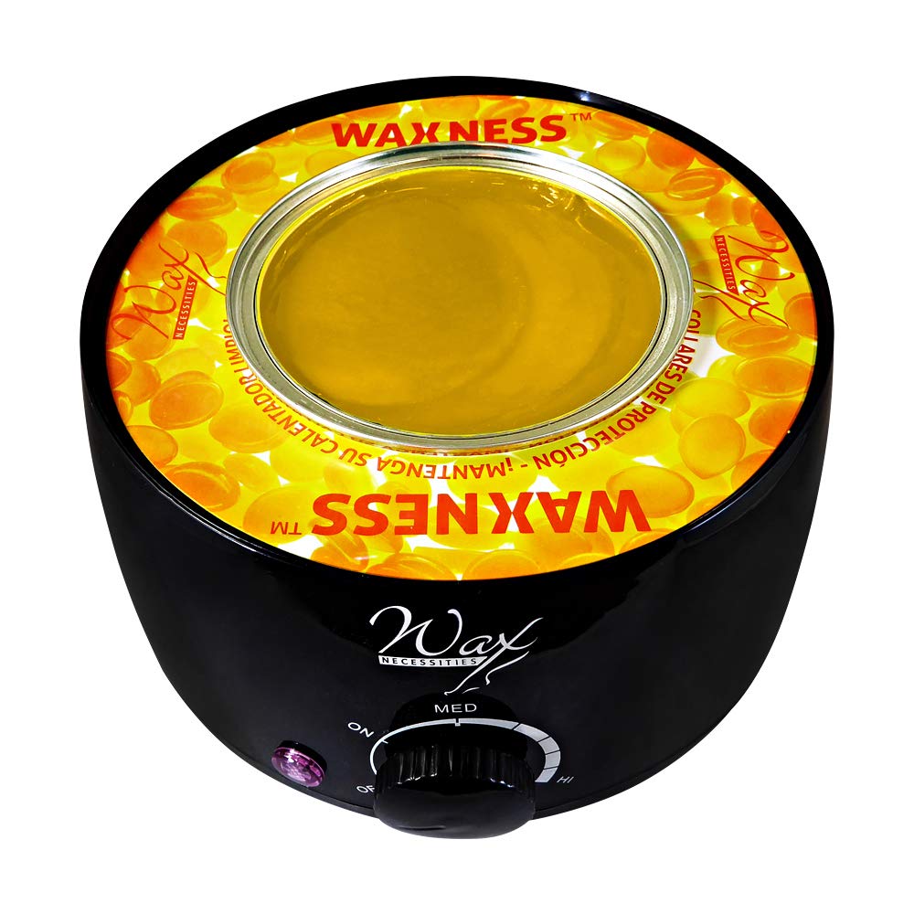 Paquete de 50 collares de protección de cera Waxness, color amarillo, se adapta a la mayoría de marcas de lata de 14 onzas