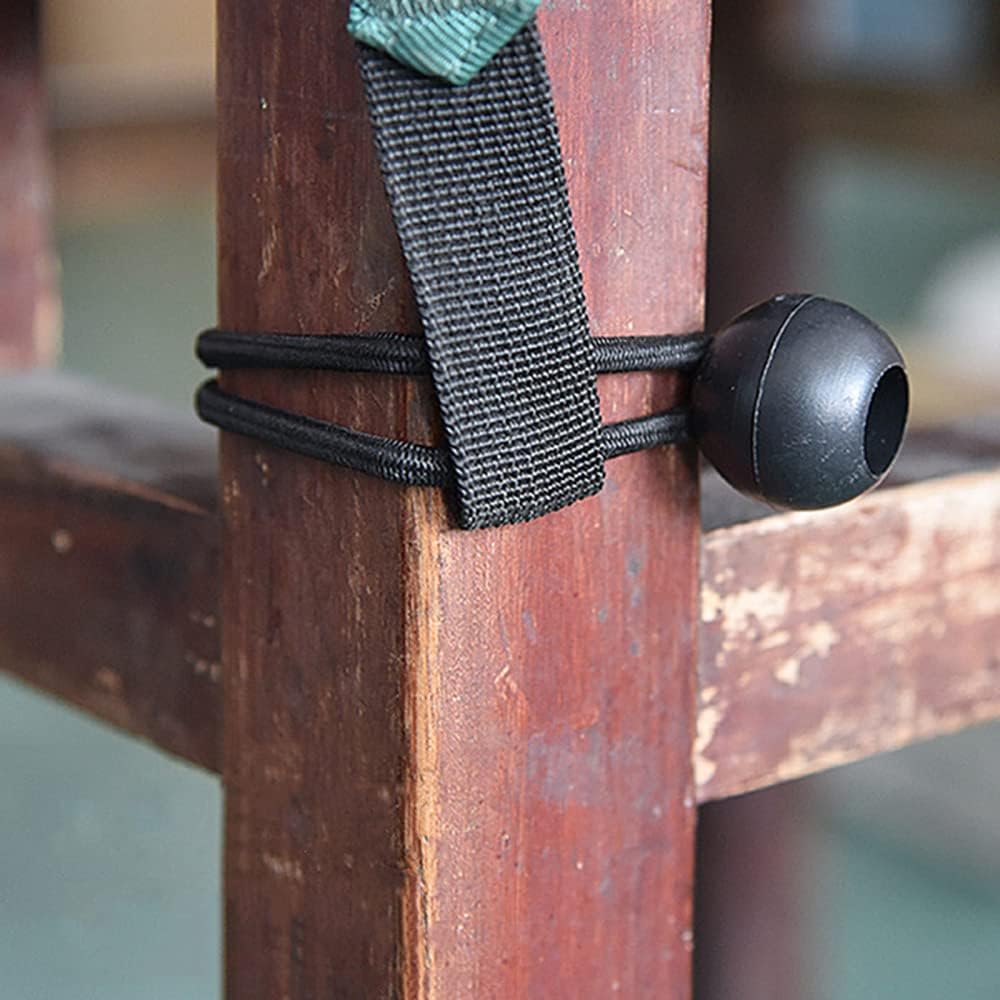 GOODSH 50 cuerdas elásticas de bola de 6 pulgadas, cuerda elástica resistente con lazos de bola para toldo, lona, camping, carpa de carga, color