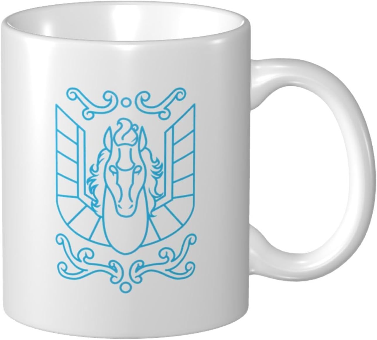 Saint Seiya Mug Classic 11oz Blanco Eco Friendly Patrón de cerámica Taza de café personalizada Taza de té