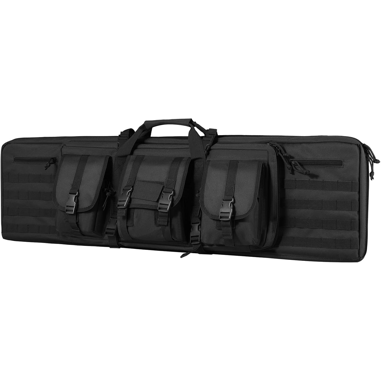 VEVOR Bolsa para rifles, bolsa táctica doble larga para pistola de 36 pulgadas, funda suave para rifle con cremallera con bloqueo, asa portátil y