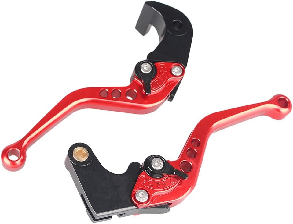 motocicleta corto freno Palanca de embrague para KAWASAKI VERSYS 1000 2015  2016 VulcanS 650 cc 2015  2016 Versys (650CC) 2015  2016, Rojo