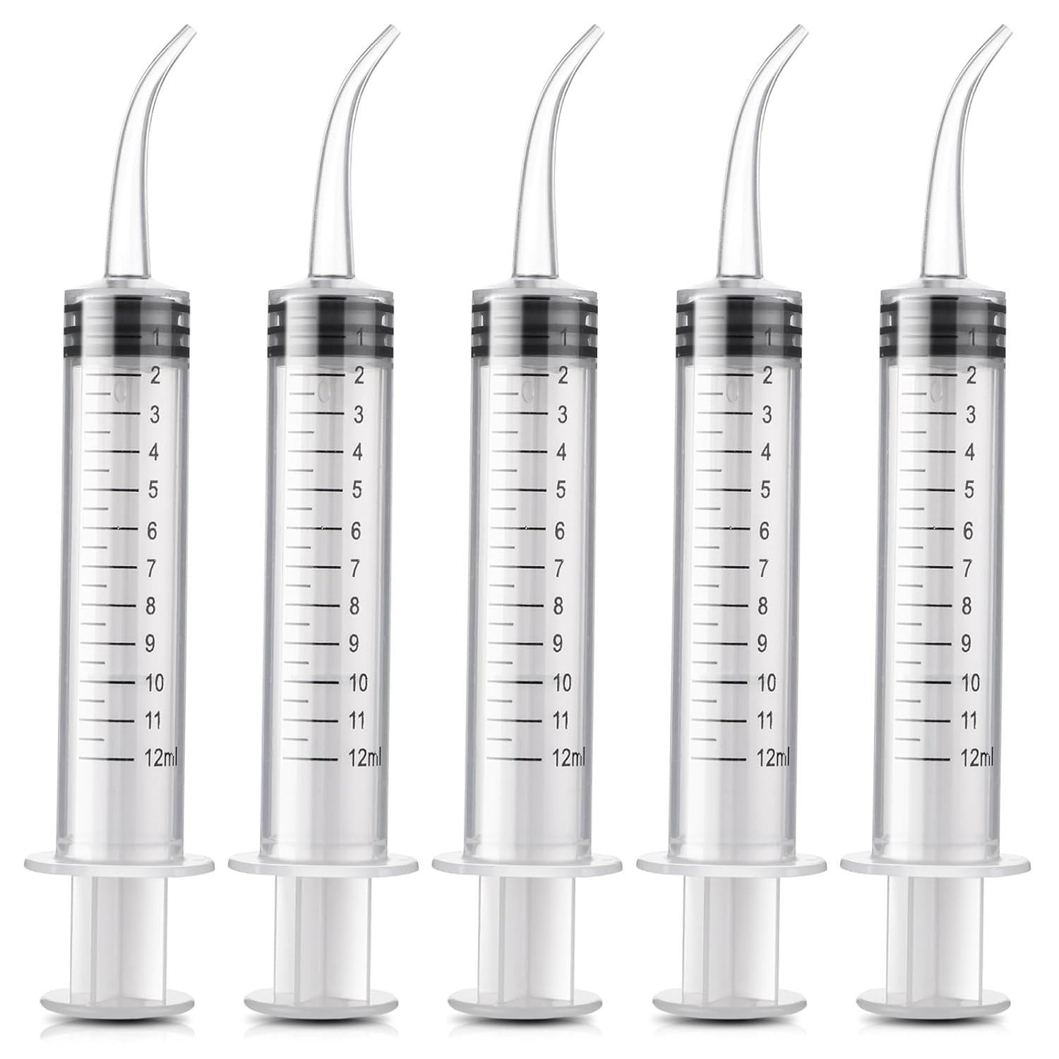 Sibba Jeringa Liquid Shots Medicine 5 PCS Plástico Oral Dispensación Médica Sin Aguja Dispensador Dental Cuidado Dental Portátil Sellado
