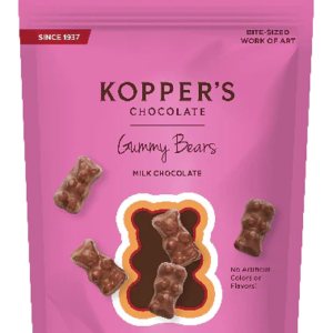 Kopper’s – Juego de 2 ositos de gomitas cubiertos de chocolate con leche y chocolate, sin colores ni sabores artificiales, bolsa de 4 onzas Kopper’s – Juego de 2 ositos de gomitas cubiertos de chocolate con leche y chocolate, sin colores ni sabores artificiales, bolsa de 4 onzas