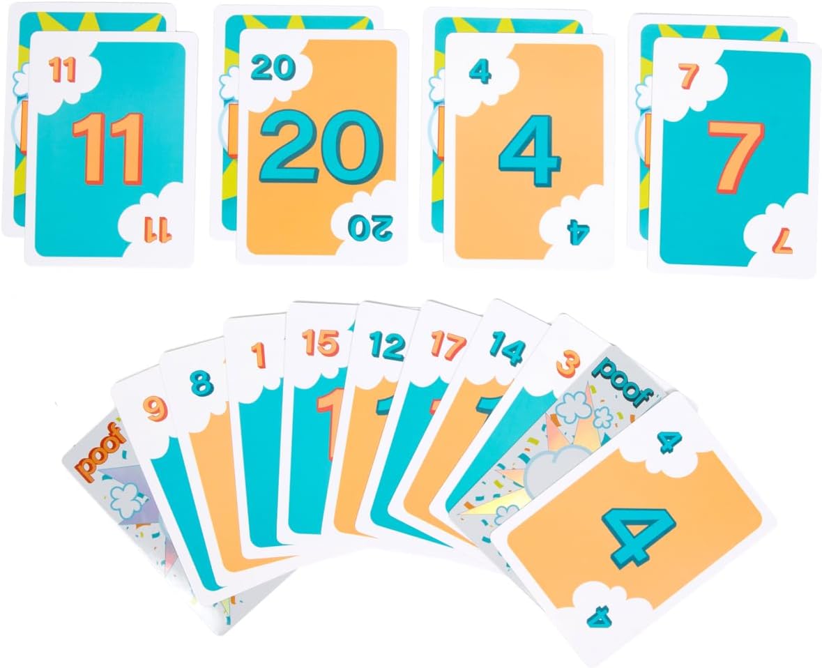 Poof The Game – Juego de cartas casual rápido de aprender, fácil de jugar, para amigos y familiares, grupos grandes y pequeños, noches de juego,