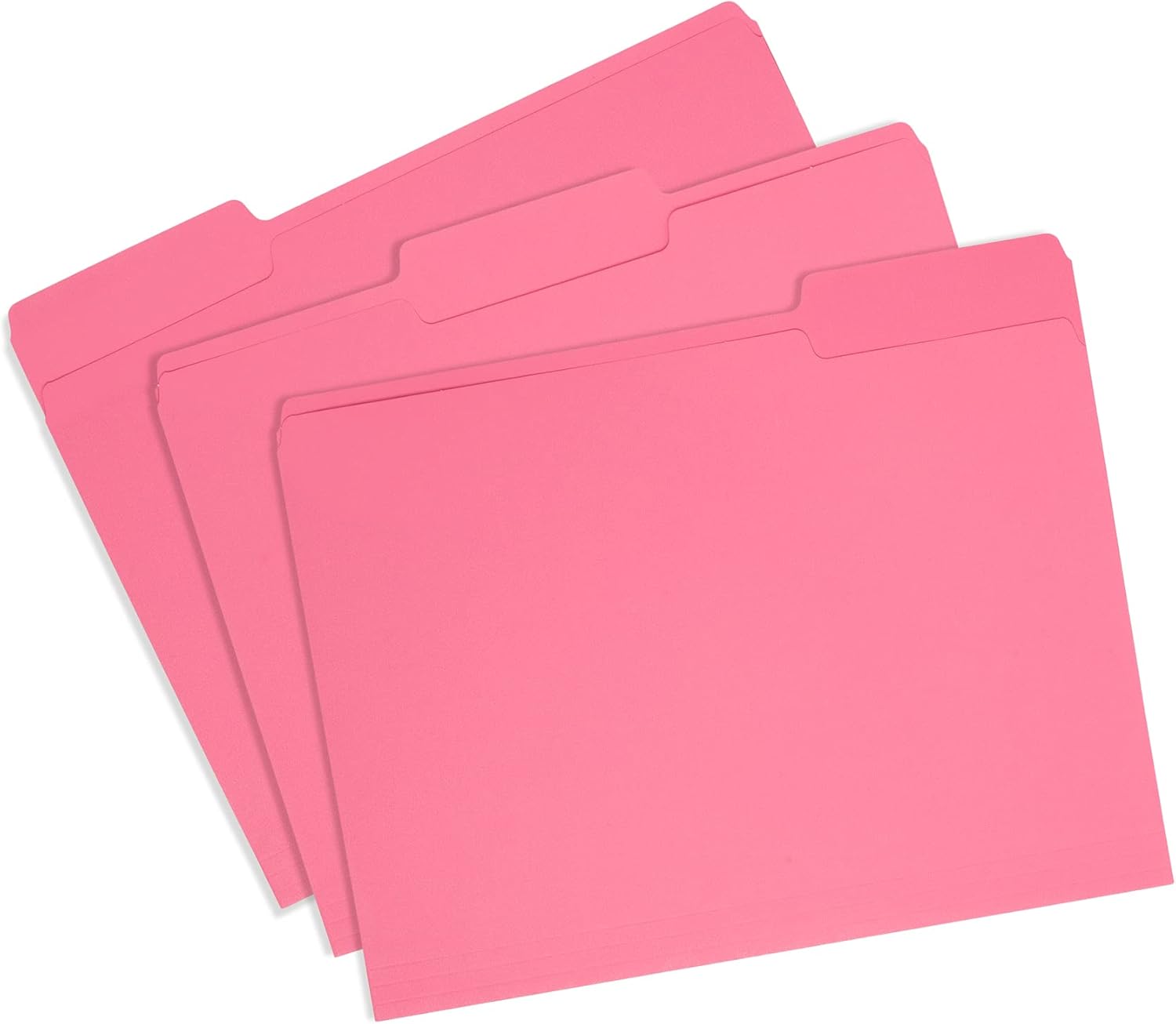 Carpeta de archivos Blue Summit Supplies 100, color rosa, tamaño carta, pestaña de corte de 13, gran carpeta para organizar y almacenar archivos