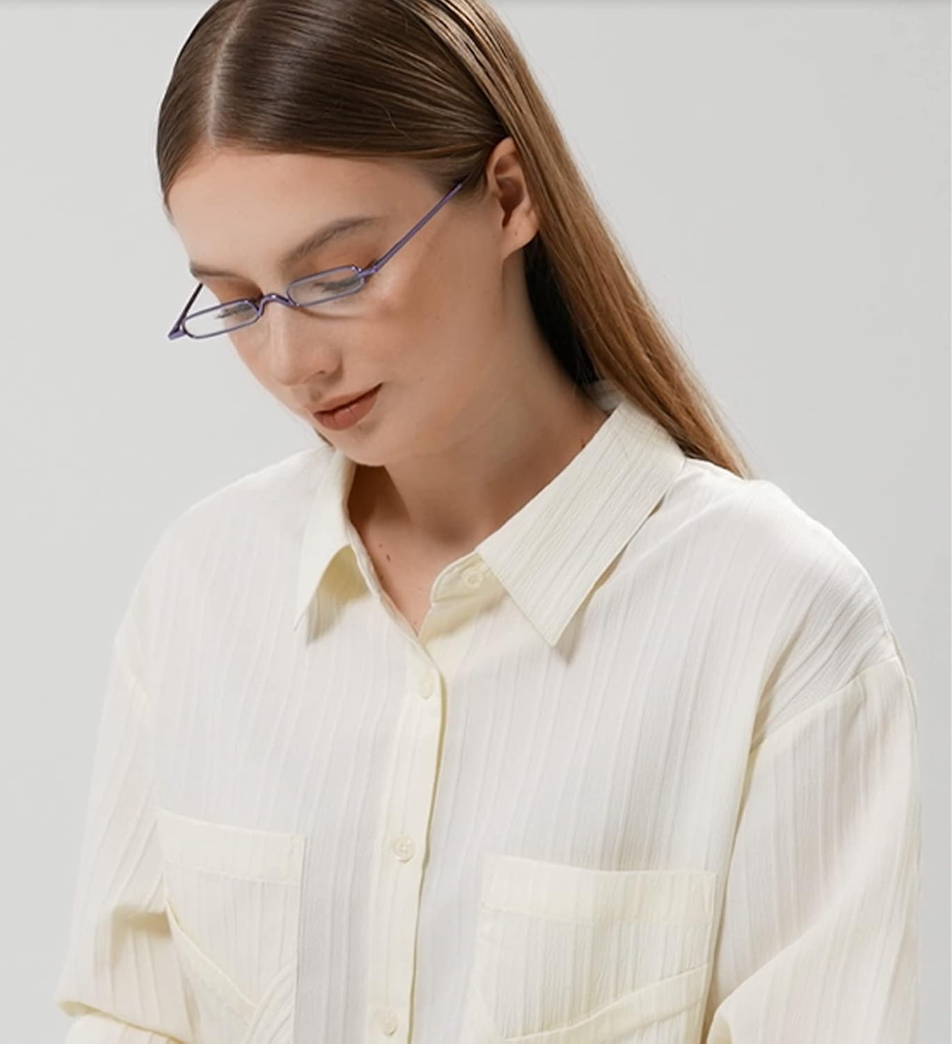 2 pares Slim Mini Metal Lectura Gafas Compacto Ligero Portátil Lectores con Gafas Caso para Lectura Caso +1.0 (Plata)