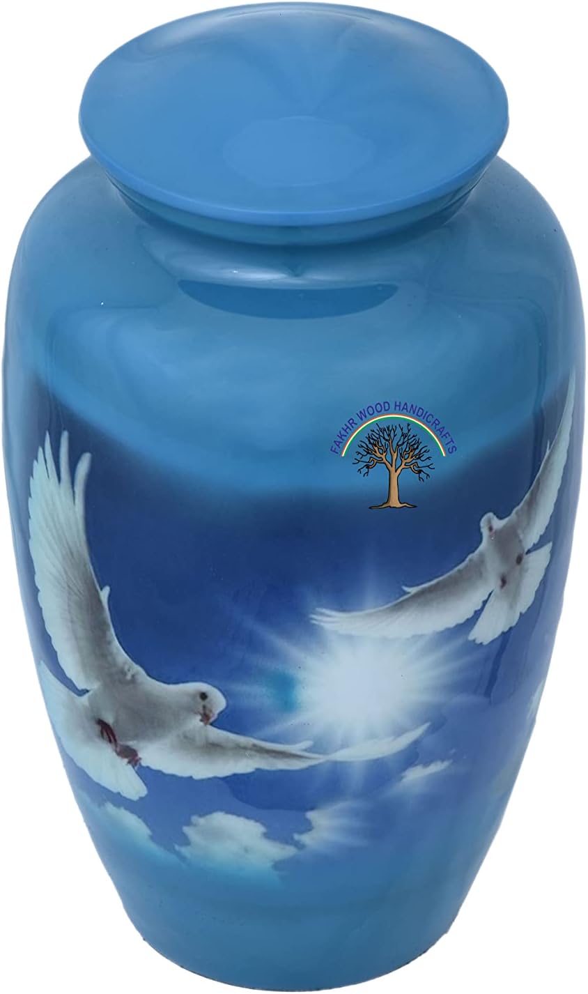Urna de cremación grande para cenizas humanasmascotas, recuerdo funerario, recuerdo conmemorativo, entierro, urnas decorativas impresas para cenizas