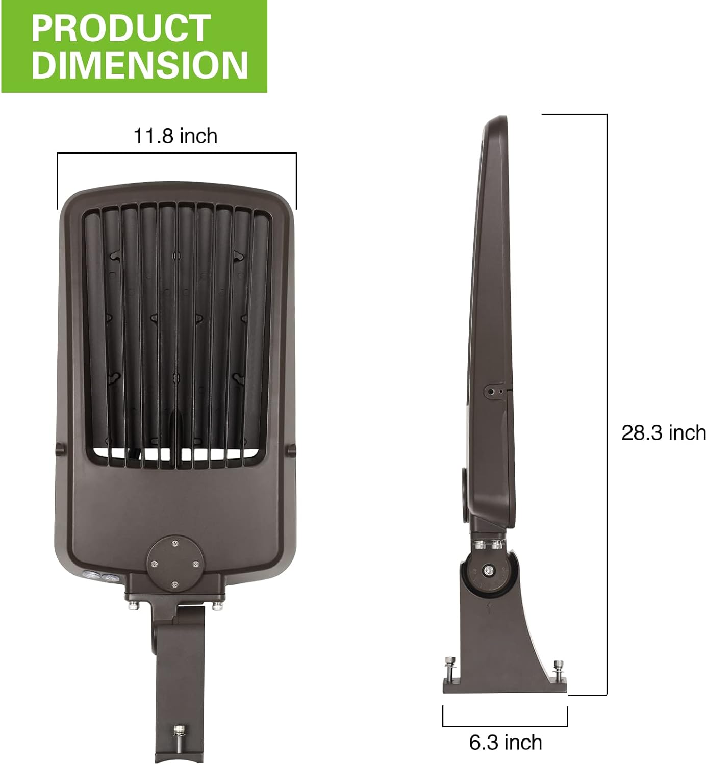Paquete de 3 luces LED de estacionamiento conmutables de 240 W300 W, iluminación de calle LED de 150 LMW con fotocélula del anochecer al amanecer