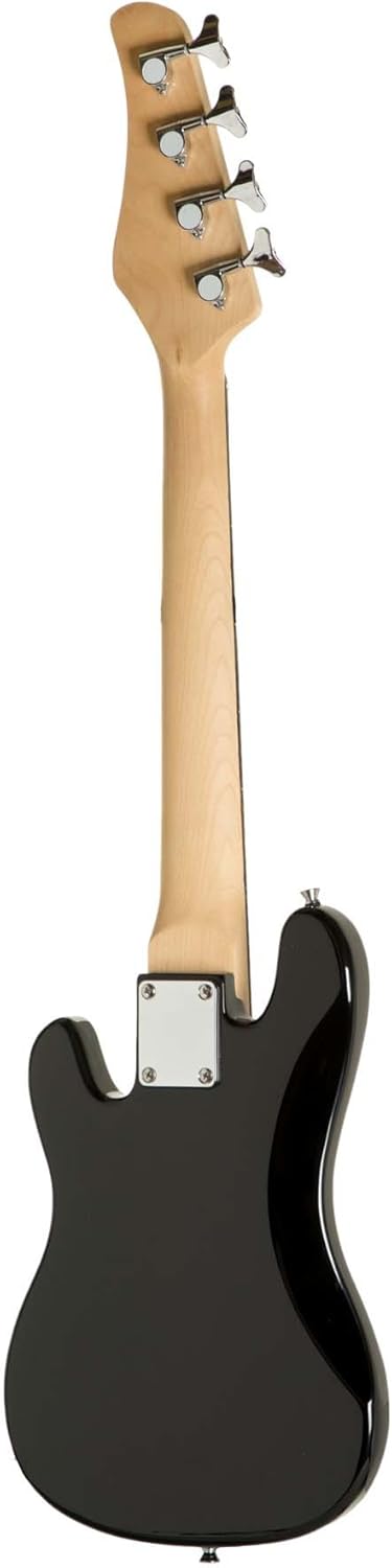 Raptor 34 Tamaño 38 pulgadas Niños 4 Cuerdas Electric P Bass Negro. Paquete completo con amplificador de 5 W, bolsa, correa, cable, púas
