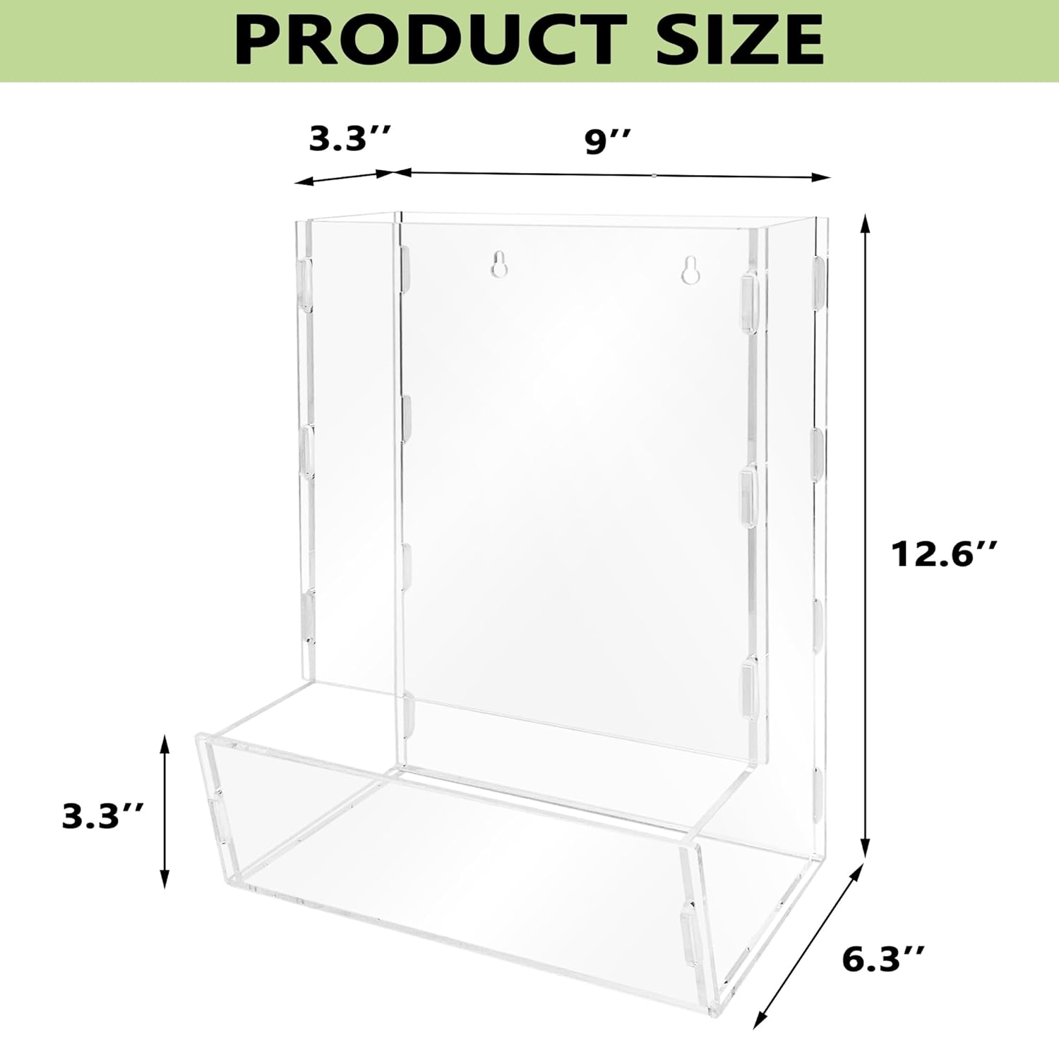 Montex Dispensador de juguetes de pared de acrílico, organizador de pared de acrílico, organizador colgante transparente para sala de juegos,