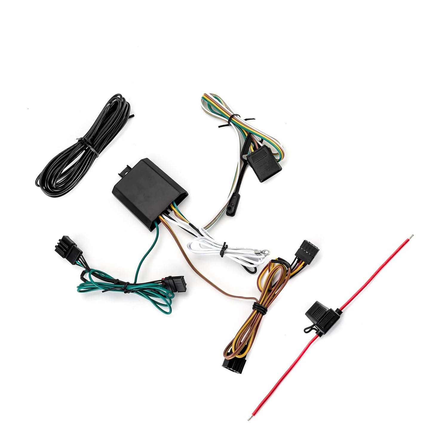 WeiSen Arnés de cableado de remolque personalizado de 4 pines compatible con Volkswagen Tiguan 2018-2023, cableado de enganche de remolque para