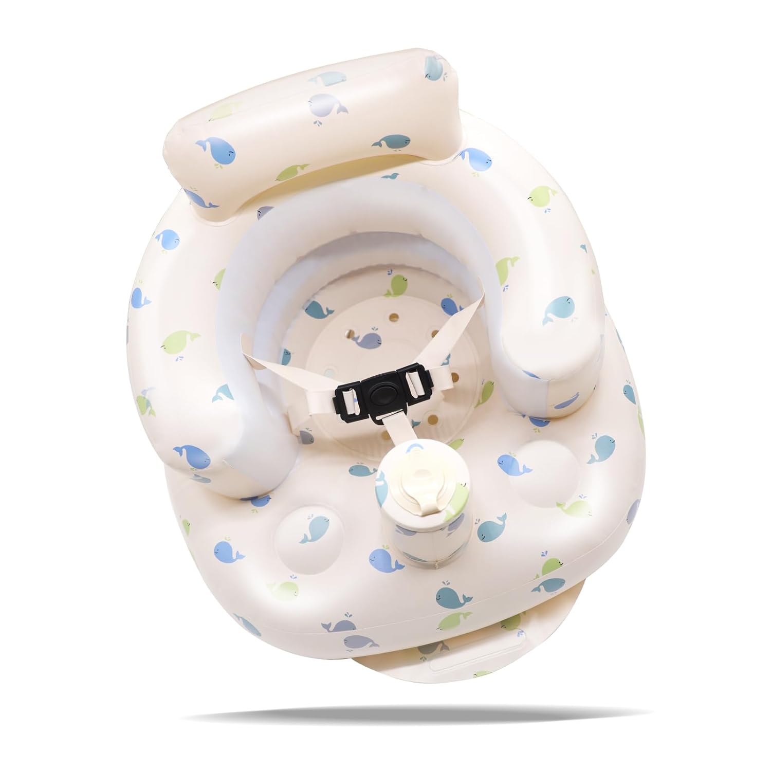 Asiento inflable para bebés de 3 meses en adelante, arnés de 3 puntos para bebé, asiento de apoyo para bebé, silla de verano para sentarse, silla de